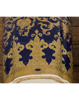 Pair of Dark Blue and Gold Vintage Vases with Intricate Design-20. Asian & Chinese Furniture, Art, Antiques, Vintage Home Décor for sale at FEA Home