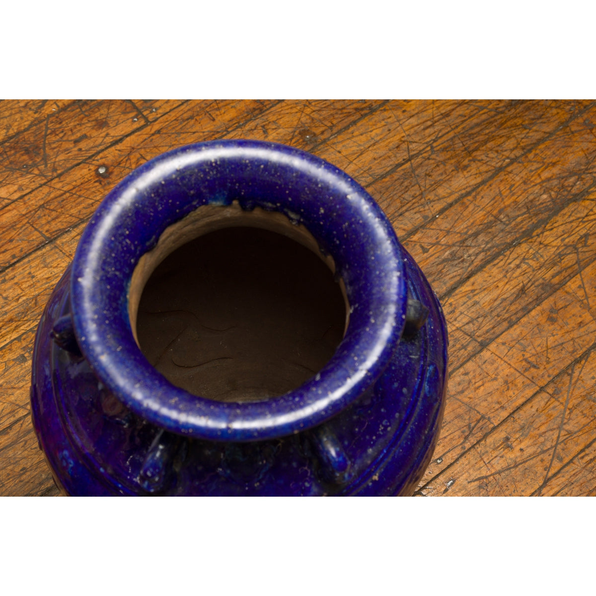 19th Century Qing Dynasty Chinese Cobalt Blue Martaban Jar with Dragon Motif-12. Asian & Chinese Furniture, Art, Antiques, Vintage Home Décor for sale at FEA Home