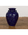 19th Century Qing Dynasty Chinese Cobalt Blue Martaban Jar with Dragon Motif-14. Asian & Chinese Furniture, Art, Antiques, Vintage Home Décor for sale at FEA Home