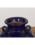 19th Century Qing Dynasty Chinese Cobalt Blue Martaban Jar with Dragon Motif-4. Asian & Chinese Furniture, Art, Antiques, Vintage Home Décor for sale at FEA Home