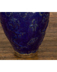 19th Century Qing Dynasty Chinese Cobalt Blue Martaban Jar with Dragon Motif-7. Asian & Chinese Furniture, Art, Antiques, Vintage Home Décor for sale at FEA Home