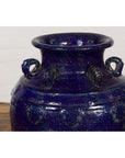 19th Century Qing Dynasty Chinese Cobalt Blue Martaban Jar with Dragon Motif-8. Asian & Chinese Furniture, Art, Antiques, Vintage Home Décor for sale at FEA Home