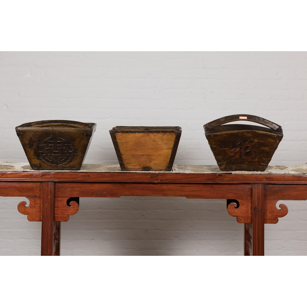 Wooden Chinese Vintage Rice Baskets, Sold Each-10. Asian & Chinese Furniture, Art, Antiques, Vintage Home Décor for sale at FEA Home