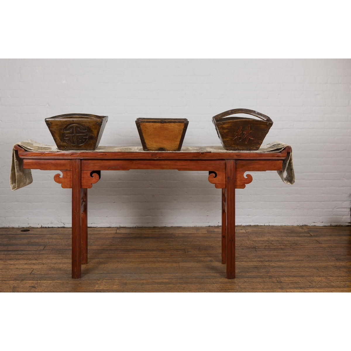 Wooden Chinese Vintage Rice Baskets, Sold Each-3. Asian & Chinese Furniture, Art, Antiques, Vintage Home Décor for sale at FEA Home