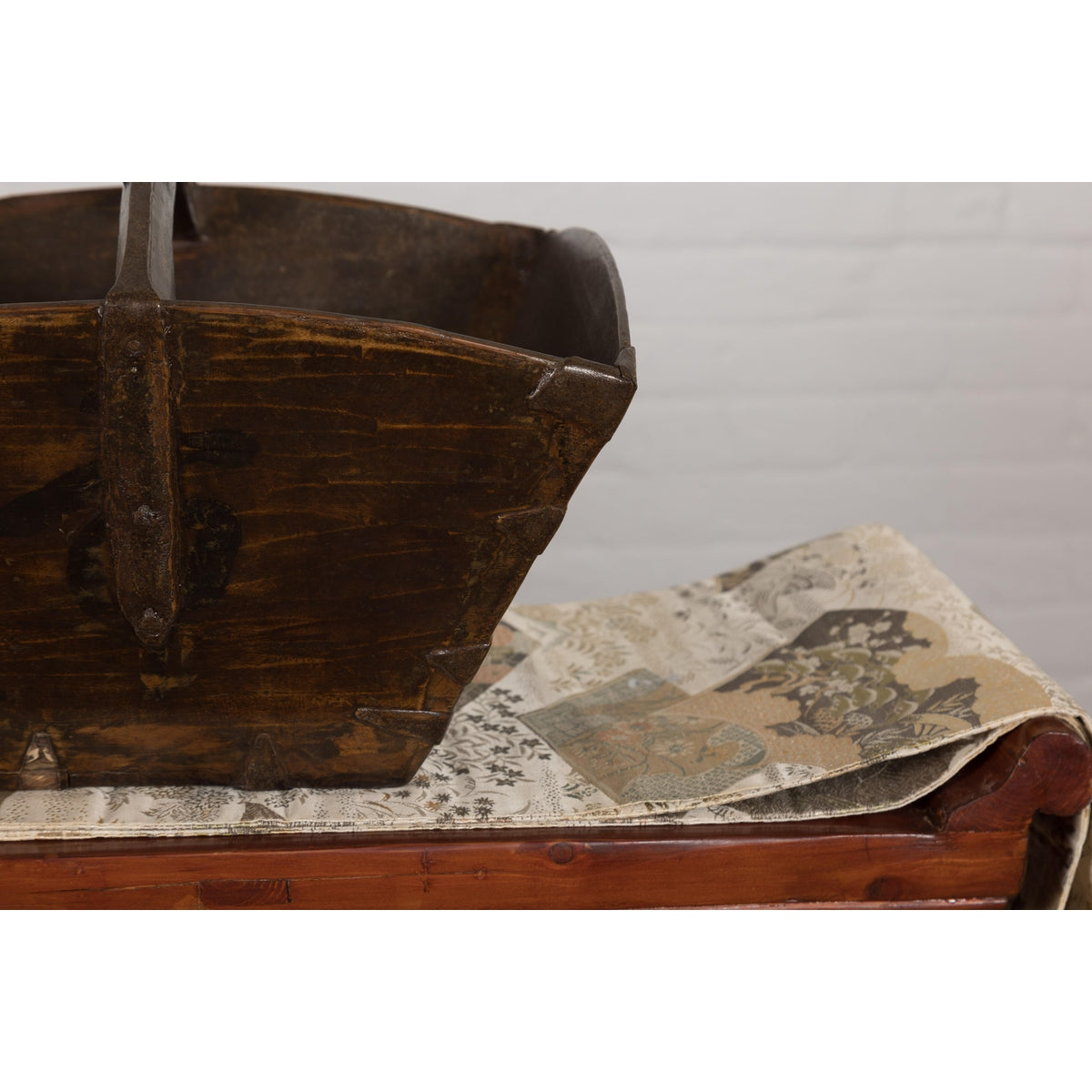 Wooden Chinese Vintage Rice Baskets, Sold Each-9. Asian & Chinese Furniture, Art, Antiques, Vintage Home Décor for sale at FEA Home