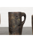 19th Century Naga Milk Jugs with Carved Décor and Rustic Character, Sold Each-10. Asian & Chinese Furniture, Art, Antiques, Vintage Home Décor for sale at FEA Home