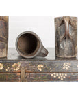 19th Century Naga Milk Jugs with Carved Décor and Rustic Character, Sold Each-17. Asian & Chinese Furniture, Art, Antiques, Vintage Home Décor for sale at FEA Home