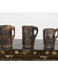 19th Century Naga Milk Jugs with Carved Décor and Rustic Character, Sold Each-3. Asian & Chinese Furniture, Art, Antiques, Vintage Home Décor for sale at FEA Home