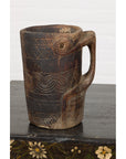 19th Century Naga Milk Jugs with Carved Décor and Rustic Character, Sold Each-5. Asian & Chinese Furniture, Art, Antiques, Vintage Home Décor for sale at FEA Home