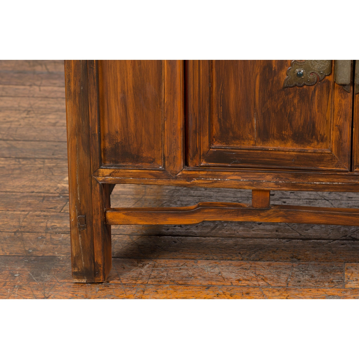 Antique Side Cabinet with Large Butterfly on Doors-10. Asian & Chinese Furniture, Art, Antiques, Vintage Home Décor for sale at FEA Home