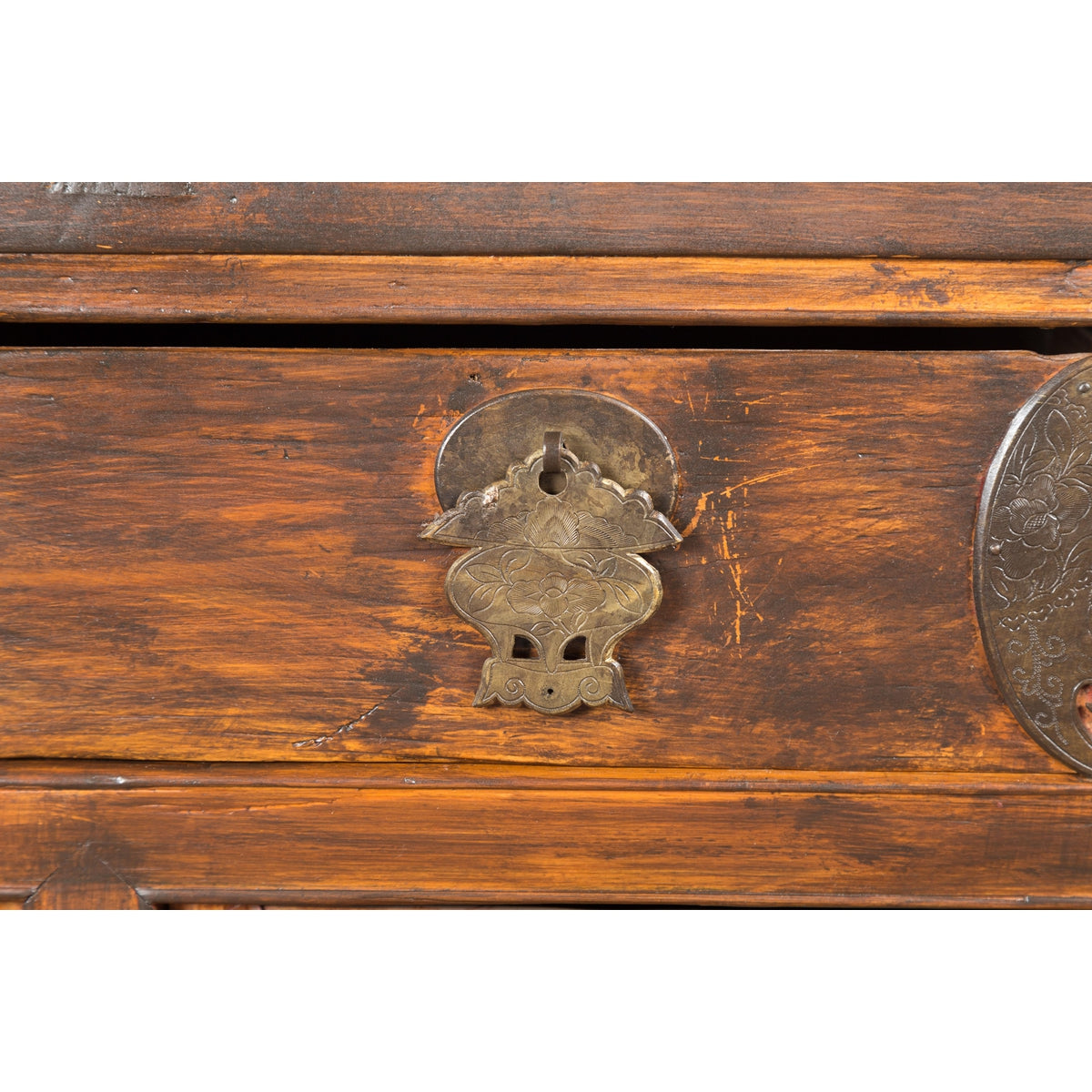 Antique Side Cabinet with Large Butterfly on Doors-11. Asian & Chinese Furniture, Art, Antiques, Vintage Home Décor for sale at FEA Home