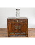 Antique Side Cabinet with Large Butterfly on Doors-14. Asian & Chinese Furniture, Art, Antiques, Vintage Home Décor for sale at FEA Home