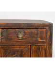 Antique Side Cabinet with Large Butterfly on Doors-8. Asian & Chinese Furniture, Art, Antiques, Vintage Home Décor for sale at FEA Home