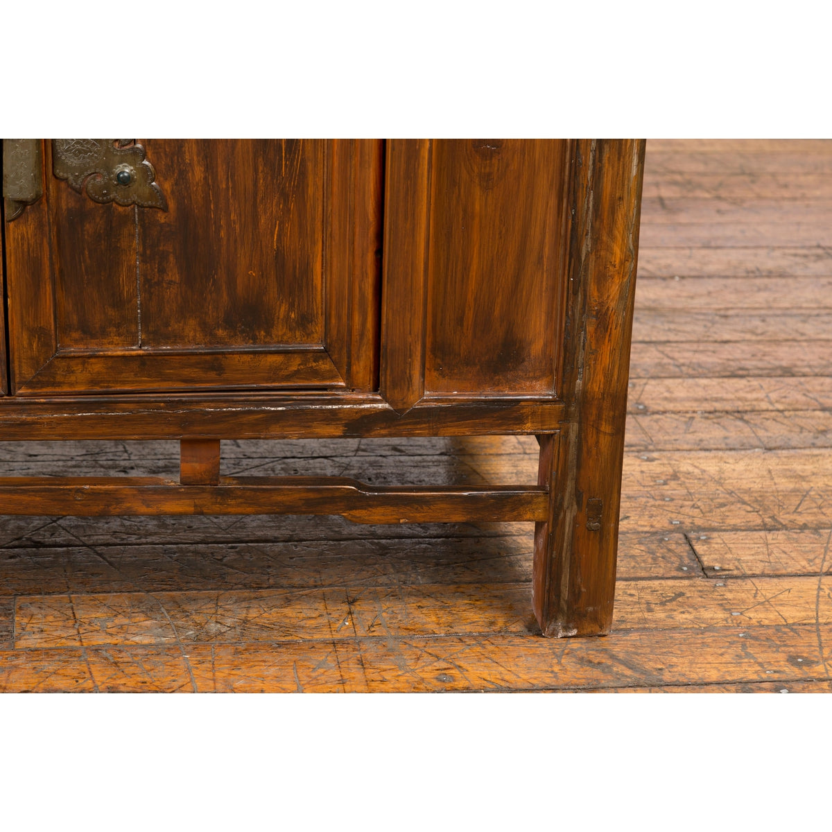 Antique Side Cabinet with Large Butterfly on Doors-9. Asian & Chinese Furniture, Art, Antiques, Vintage Home Décor for sale at FEA Home