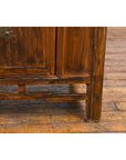 Antique Side Cabinet with Large Butterfly on Doors-9. Asian & Chinese Furniture, Art, Antiques, Vintage Home Décor for sale at FEA Home