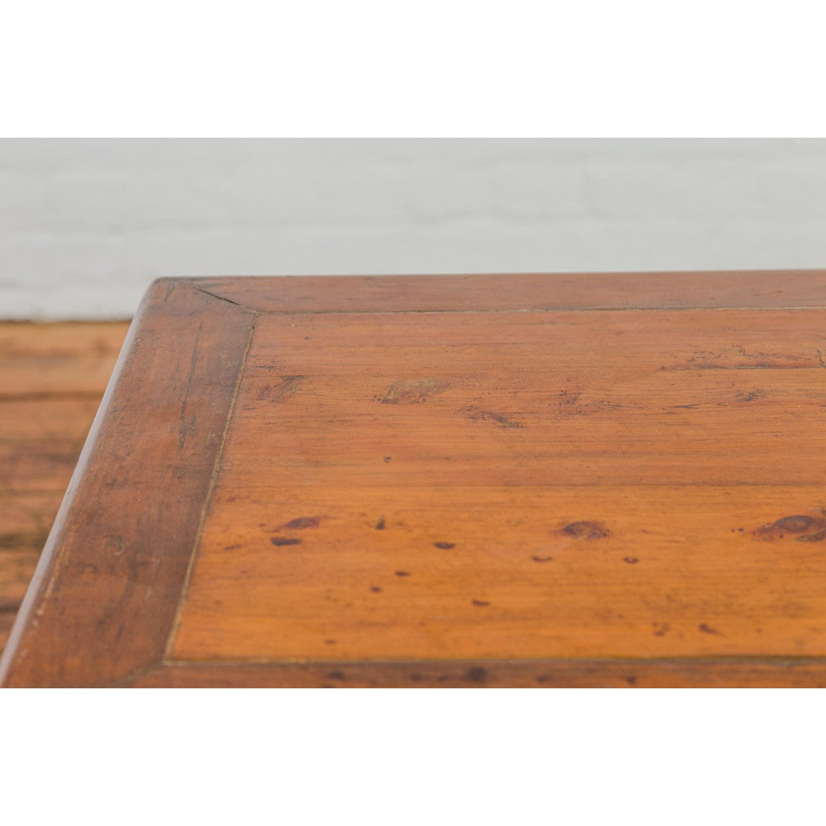 Late Qing Dynasty Period Side Table with Pillar Strut Motifs and Scroll Feet-11. Asian & Chinese Furniture, Art, Antiques, Vintage Home Décor for sale at FEA Home