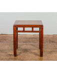Late Qing Dynasty Period Side Table with Pillar Strut Motifs and Scroll Feet-14. Asian & Chinese Furniture, Art, Antiques, Vintage Home Décor for sale at FEA Home