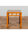 Late Qing Dynasty Period Side Table with Pillar Strut Motifs and Scroll Feet-4. Asian & Chinese Furniture, Art, Antiques, Vintage Home Décor for sale at FEA Home
