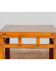 Late Qing Dynasty Period Side Table with Pillar Strut Motifs and Scroll Feet-5. Asian & Chinese Furniture, Art, Antiques, Vintage Home Décor for sale at FEA Home