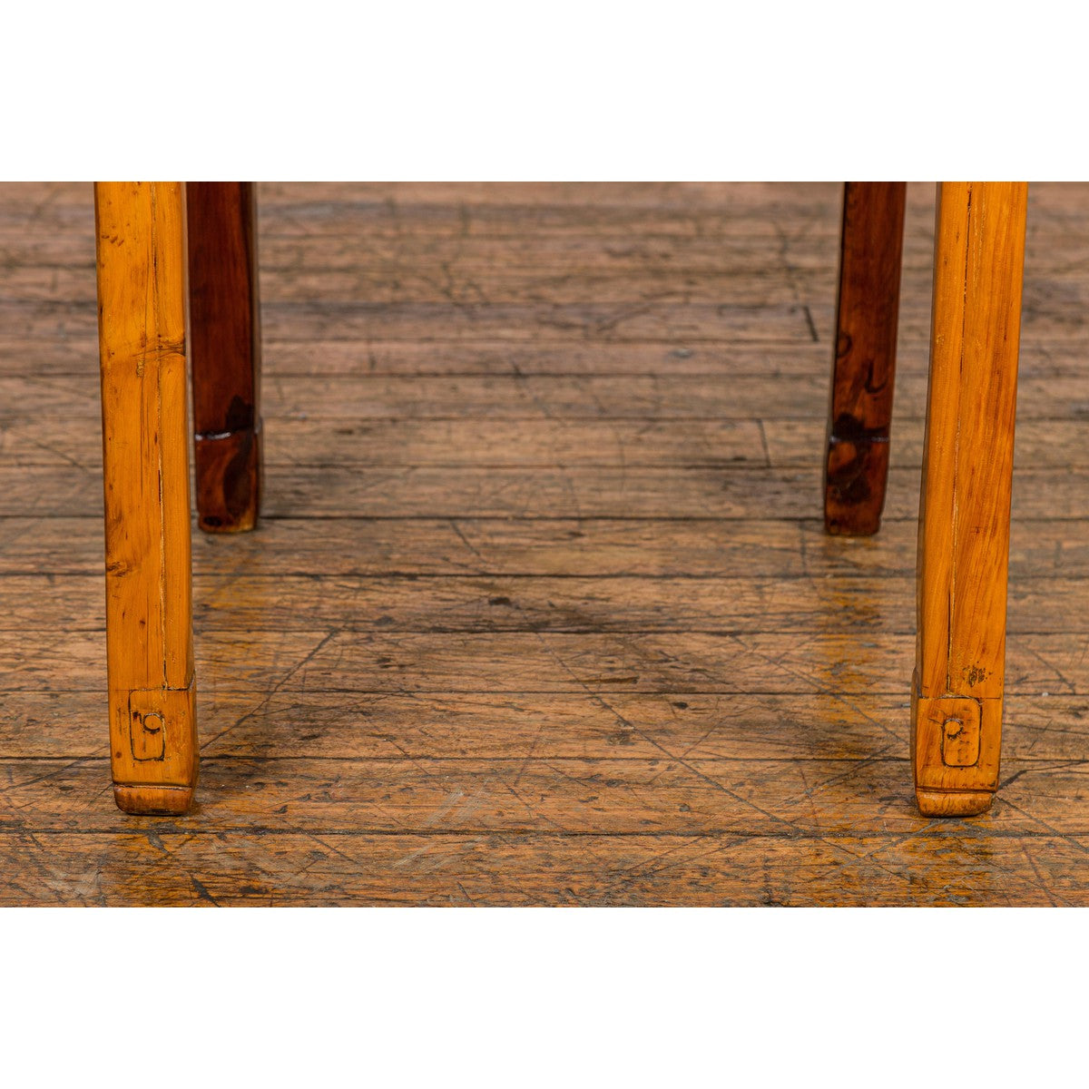 Late Qing Dynasty Period Side Table with Pillar Strut Motifs and Scroll Feet-6. Asian & Chinese Furniture, Art, Antiques, Vintage Home Décor for sale at FEA Home