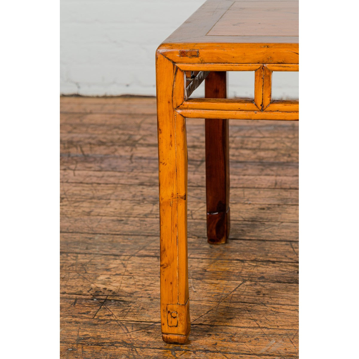 Late Qing Dynasty Period Side Table with Pillar Strut Motifs and Scroll Feet-7. Asian & Chinese Furniture, Art, Antiques, Vintage Home Décor for sale at FEA Home