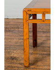 Late Qing Dynasty Period Side Table with Pillar Strut Motifs and Scroll Feet-7. Asian & Chinese Furniture, Art, Antiques, Vintage Home Décor for sale at FEA Home