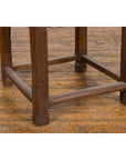 Side Table with Rattan Inset Top, Carved Apron and Horsehoof Feet-16. Asian & Chinese Furniture, Art, Antiques, Vintage Home Décor for sale at FEA Home
