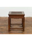 Side Table with Rattan Inset Top, Carved Apron and Horsehoof Feet-18. Asian & Chinese Furniture, Art, Antiques, Vintage Home Décor for sale at FEA Home