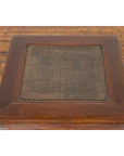 Side Table with Rattan Inset Top, Carved Apron and Horsehoof Feet-5. Asian & Chinese Furniture, Art, Antiques, Vintage Home Décor for sale at FEA Home