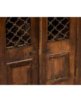 19th Century Wooden Side Cabinet with Arched Metal Grate Window Door-10. Asian & Chinese Furniture, Art, Antiques, Vintage Home Décor for sale at FEA Home