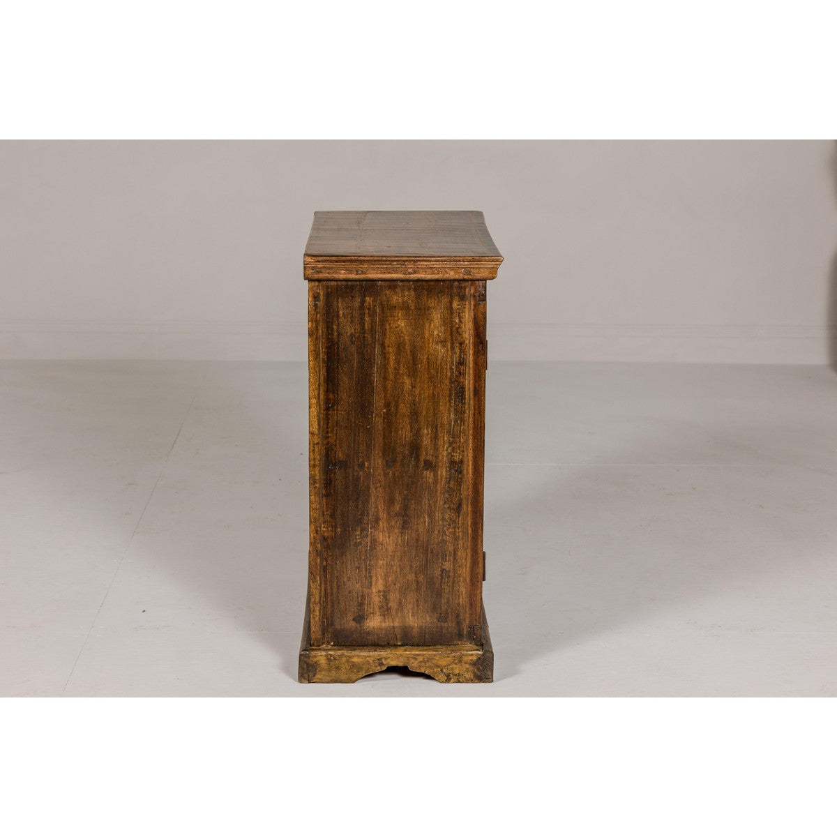 19th Century Wooden Side Cabinet with Arched Metal Grate Window Door-15. Asian & Chinese Furniture, Art, Antiques, Vintage Home Décor for sale at FEA Home