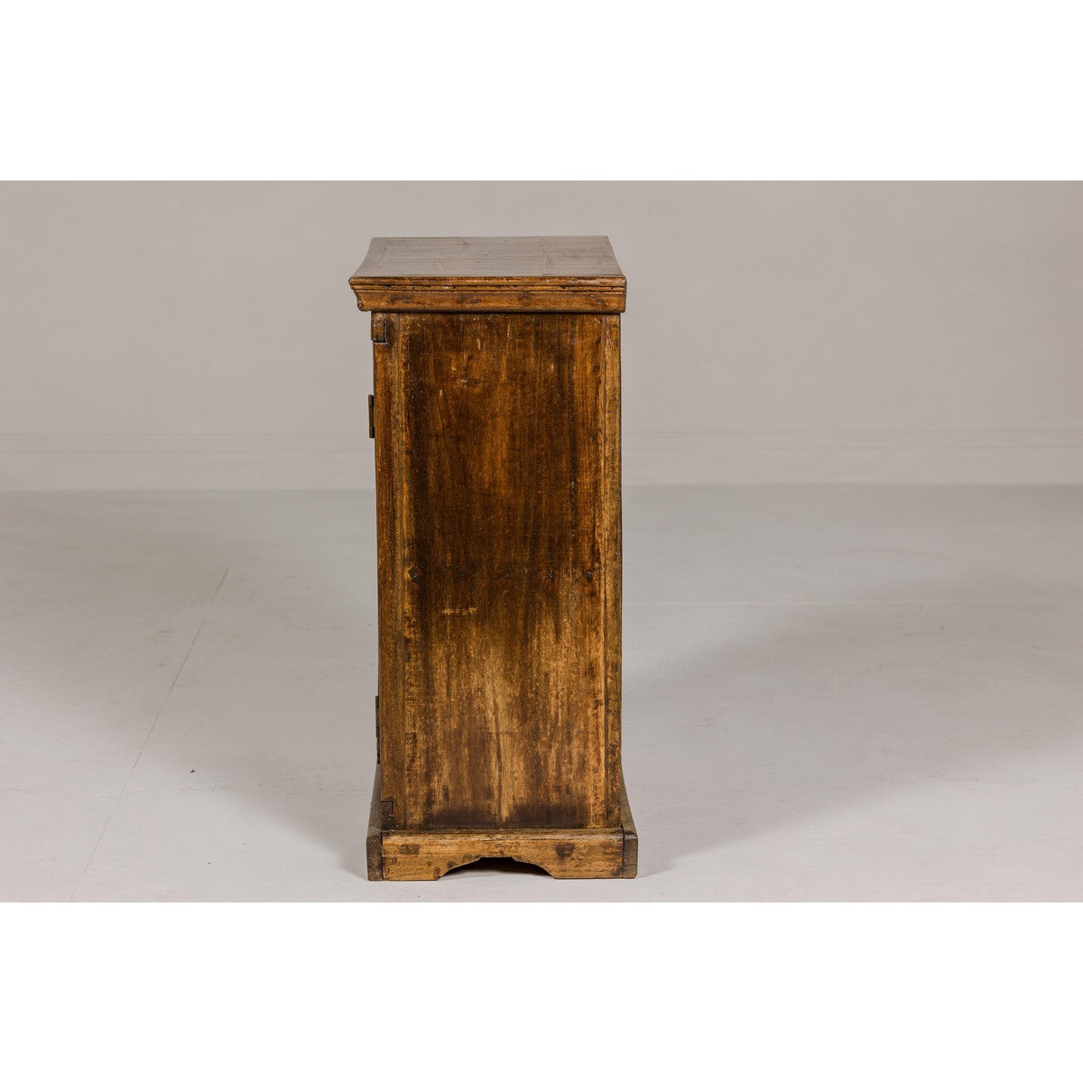 19th Century Wooden Side Cabinet with Arched Metal Grate Window Door-17. Asian & Chinese Furniture, Art, Antiques, Vintage Home Décor for sale at FEA Home