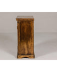 19th Century Wooden Side Cabinet with Arched Metal Grate Window Door-17. Asian & Chinese Furniture, Art, Antiques, Vintage Home Décor for sale at FEA Home