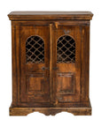 19th Century Wooden Side Cabinet with Arched Metal Grate Window Door-18. Asian & Chinese Furniture, Art, Antiques, Vintage Home Décor for sale at FEA Home
