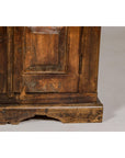 19th Century Wooden Side Cabinet with Arched Metal Grate Window Door-7. Asian & Chinese Furniture, Art, Antiques, Vintage Home Décor for sale at FEA Home