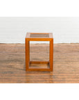 Antique End Table with Rattan Top and Box Design-13. Asian & Chinese Furniture, Art, Antiques, Vintage Home Décor for sale at FEA Home