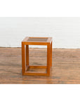 Antique End Table with Rattan Top and Box Design-15. Asian & Chinese Furniture, Art, Antiques, Vintage Home Décor for sale at FEA Home