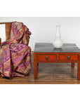 Red and Black Antique Coffee Table with Two Drawers-3. Asian & Chinese Furniture, Art, Antiques, Vintage Home Décor for sale at FEA Home