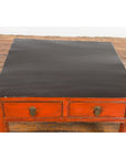 Red and Black Antique Coffee Table with Two Drawers-7. Asian & Chinese Furniture, Art, Antiques, Vintage Home Décor for sale at FEA Home
