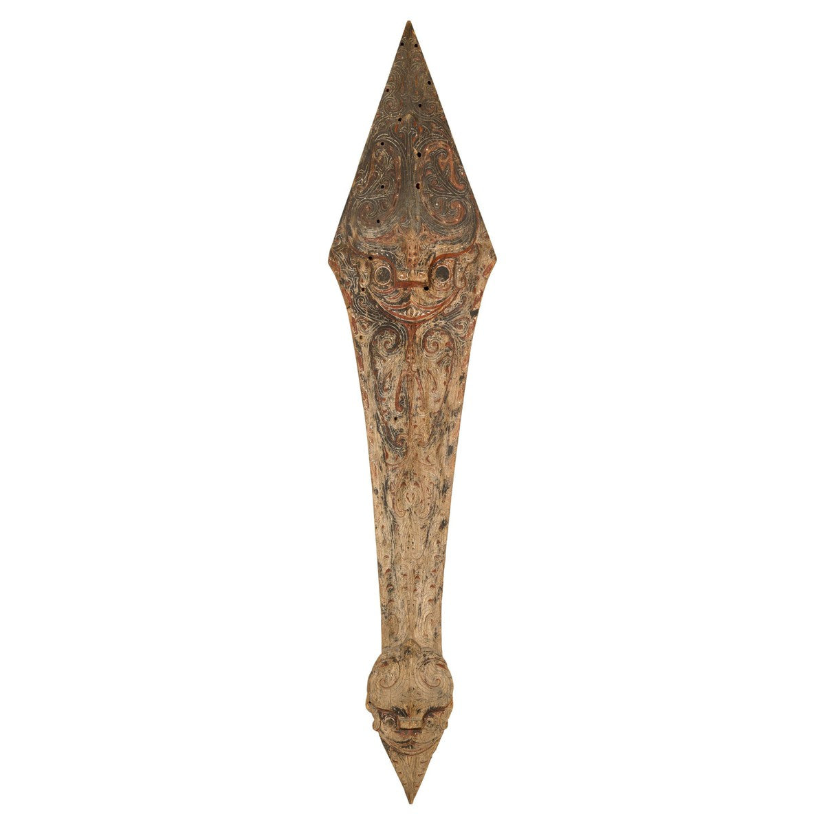 Large Pointed Mythical Singa Singa Tribal Carving-12. Asian & Chinese Furniture, Art, Antiques, Vintage Home Décor for sale at FEA Home