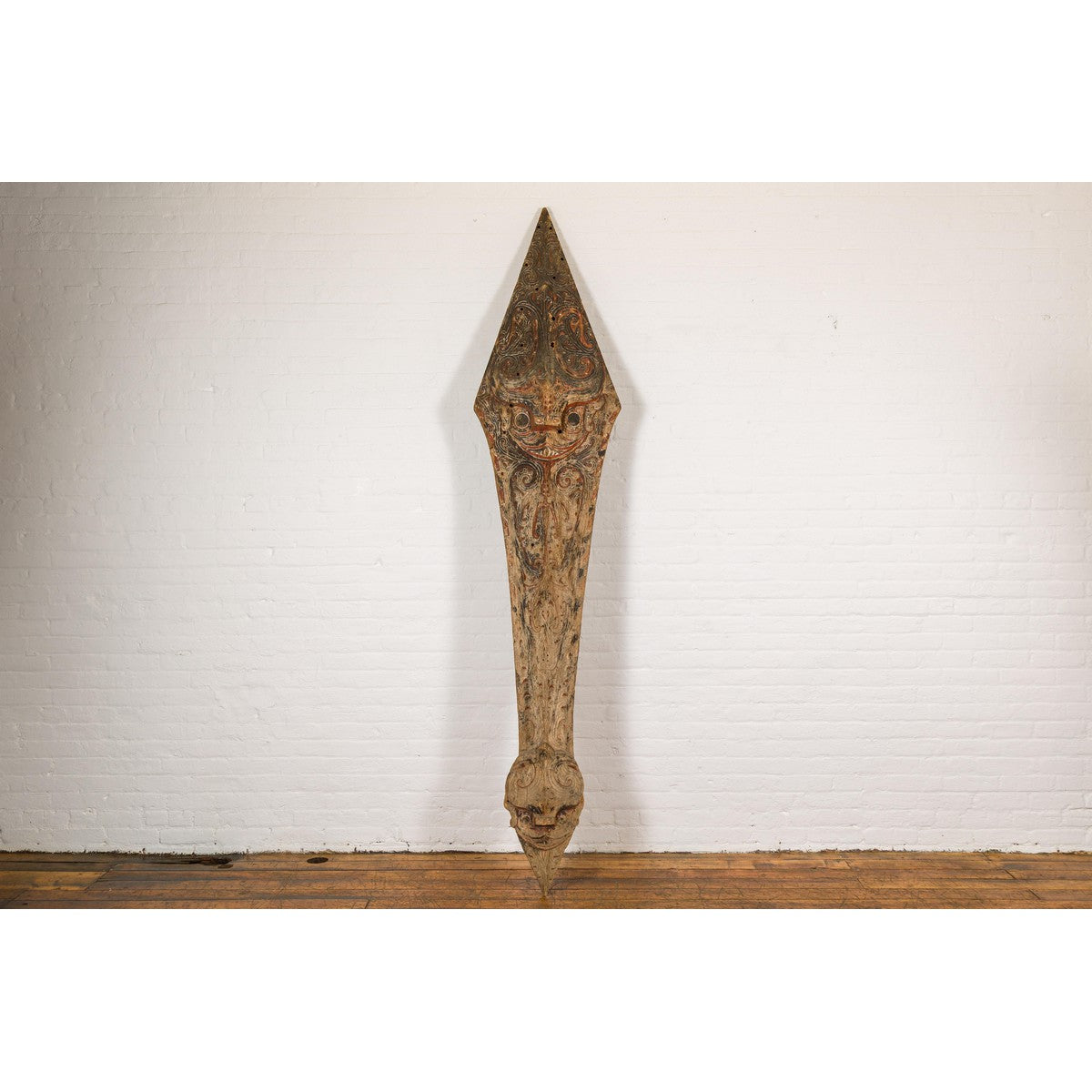 Large Pointed Mythical Singa Singa Tribal Carving-2. Asian & Chinese Furniture, Art, Antiques, Vintage Home Décor for sale at FEA Home