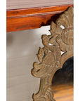 Vintage Thai Wooden Mirror with Carved Bird, Foliage and Flower Motifs-11. Asian & Chinese Furniture, Art, Antiques, Vintage Home Décor for sale at FEA Home