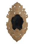 Vintage Thai Wooden Mirror with Carved Bird, Foliage and Flower Motifs-1. Asian & Chinese Furniture, Art, Antiques, Vintage Home Décor for sale at FEA Home