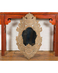 Vintage Thai Wooden Mirror with Carved Bird, Foliage and Flower Motifs-4. Asian & Chinese Furniture, Art, Antiques, Vintage Home Décor for sale at FEA Home