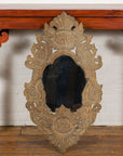 Vintage Thai Wooden Mirror with Carved Bird, Foliage and Flower Motifs-5. Asian & Chinese Furniture, Art, Antiques, Vintage Home Décor for sale at FEA Home