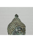 Vintage Bronze Buddha Head Tabletop Sculpture-10. Asian & Chinese Furniture, Art, Antiques, Vintage Home Décor for sale at FEA Home
