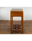 Antique Console Table with Two Drawers and Lower Shelf-17. Asian & Chinese Furniture, Art, Antiques, Vintage Home Décor for sale at FEA Home
