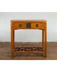 Antique Console Table with Two Drawers and Lower Shelf-2. Asian & Chinese Furniture, Art, Antiques, Vintage Home Décor for sale at FEA Home