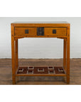 Antique Console Table with Two Drawers and Lower Shelf-5. Asian & Chinese Furniture, Art, Antiques, Vintage Home Décor for sale at FEA Home