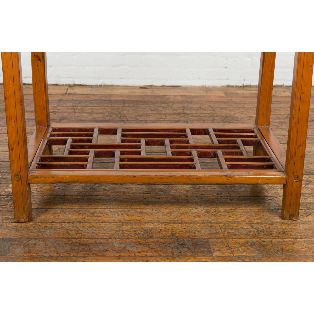 Antique Console Table with Two Drawers and Lower Shelf-7. Asian & Chinese Furniture, Art, Antiques, Vintage Home Décor for sale at FEA Home